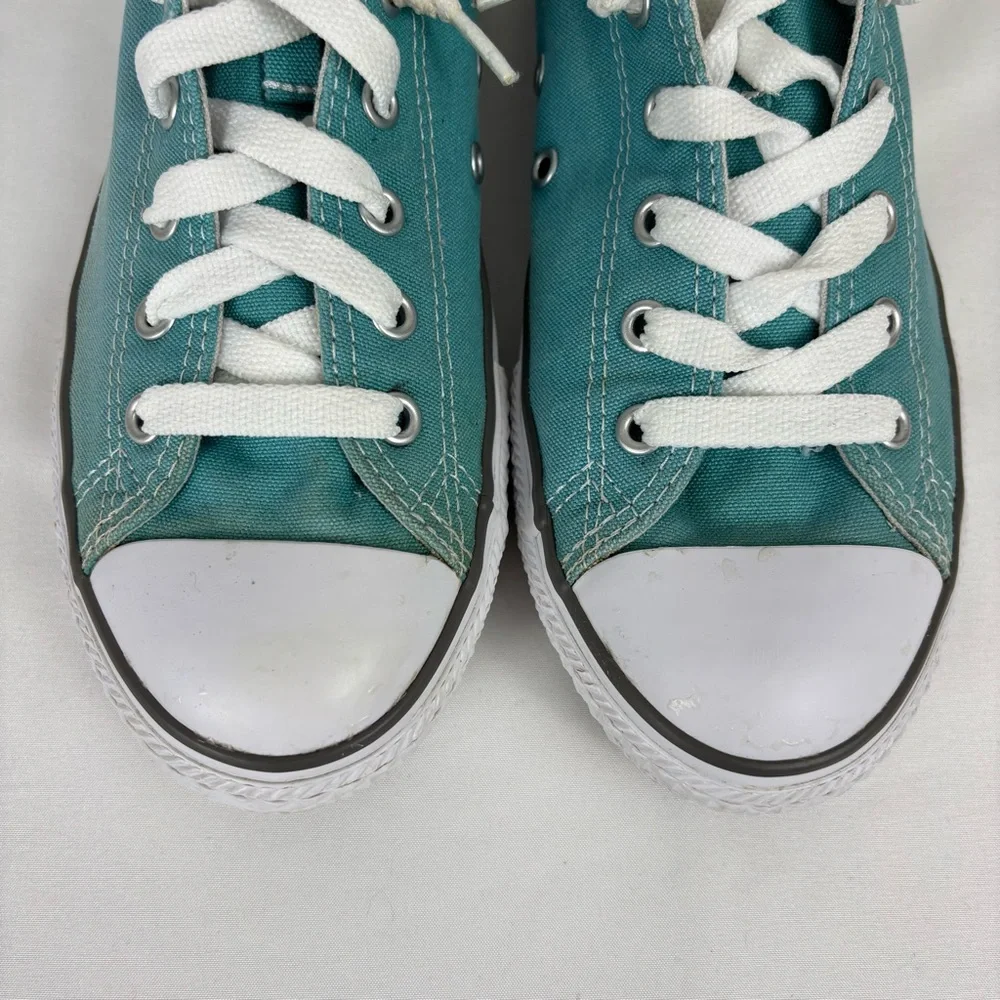 Converse All Star Sneakers Low-Top Stylish Lace Up Casual Shoes Teal Size 5